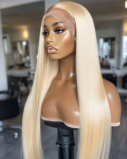 Yaki Straight 6 x 4 HD Lace Wear & Go Glueless Wig -  613 Blonde Pre Order (Ships in 4 weeks )