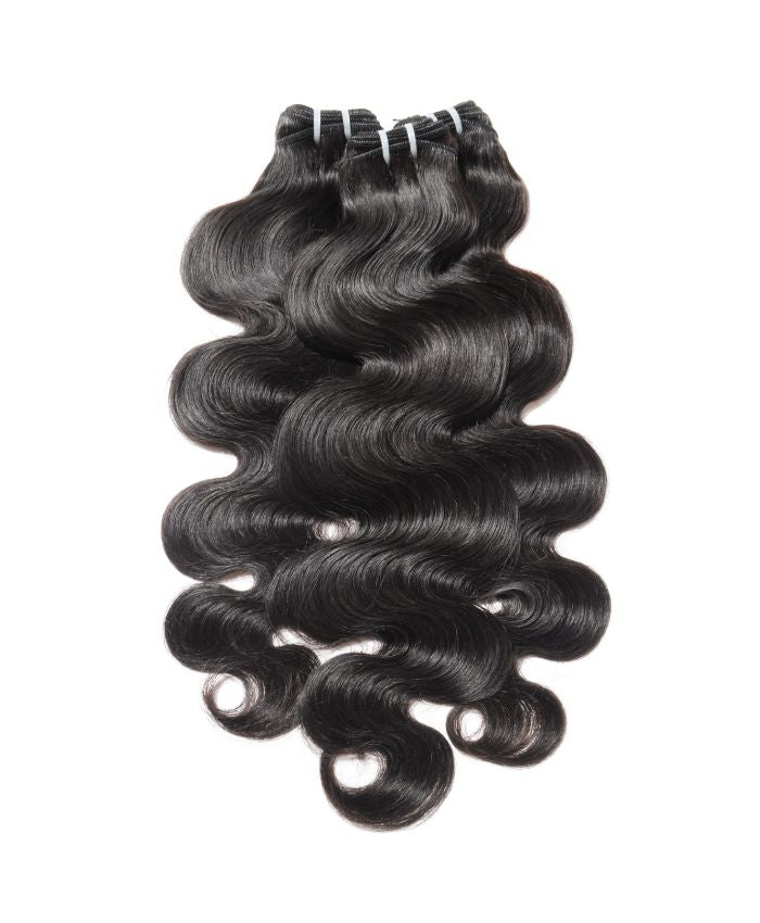 10A Grade Virgin Human Hair Bundles - Body Wave Double Weft, Tangle Free, Healthy Ends